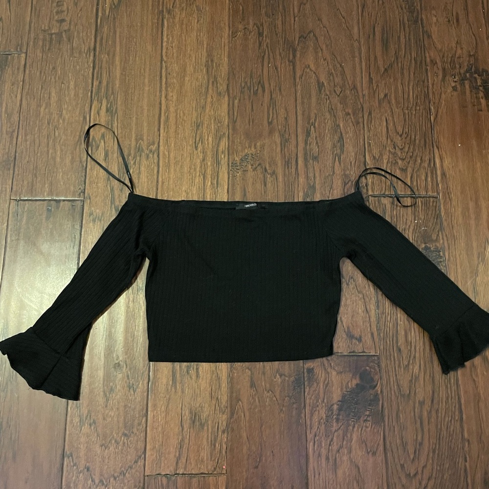 off the shoulder crop top